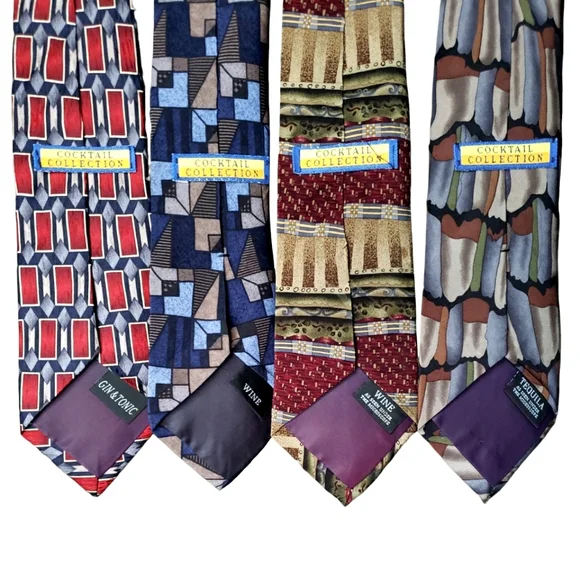 Set of 4 vintage Stonehenge ties GUC - Picture 3 of 7